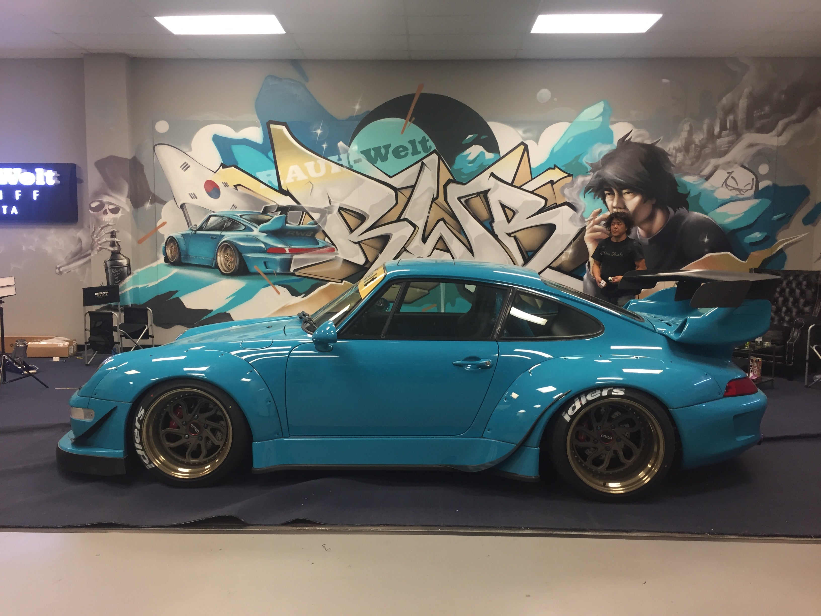 Black Cloud Battalion x Mr. Totem graffiti x RWB Porsche Build