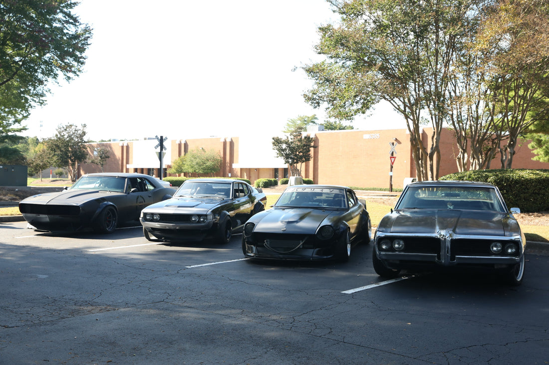 Black Cloud Battalion fleet at Vintage Class Car Meet