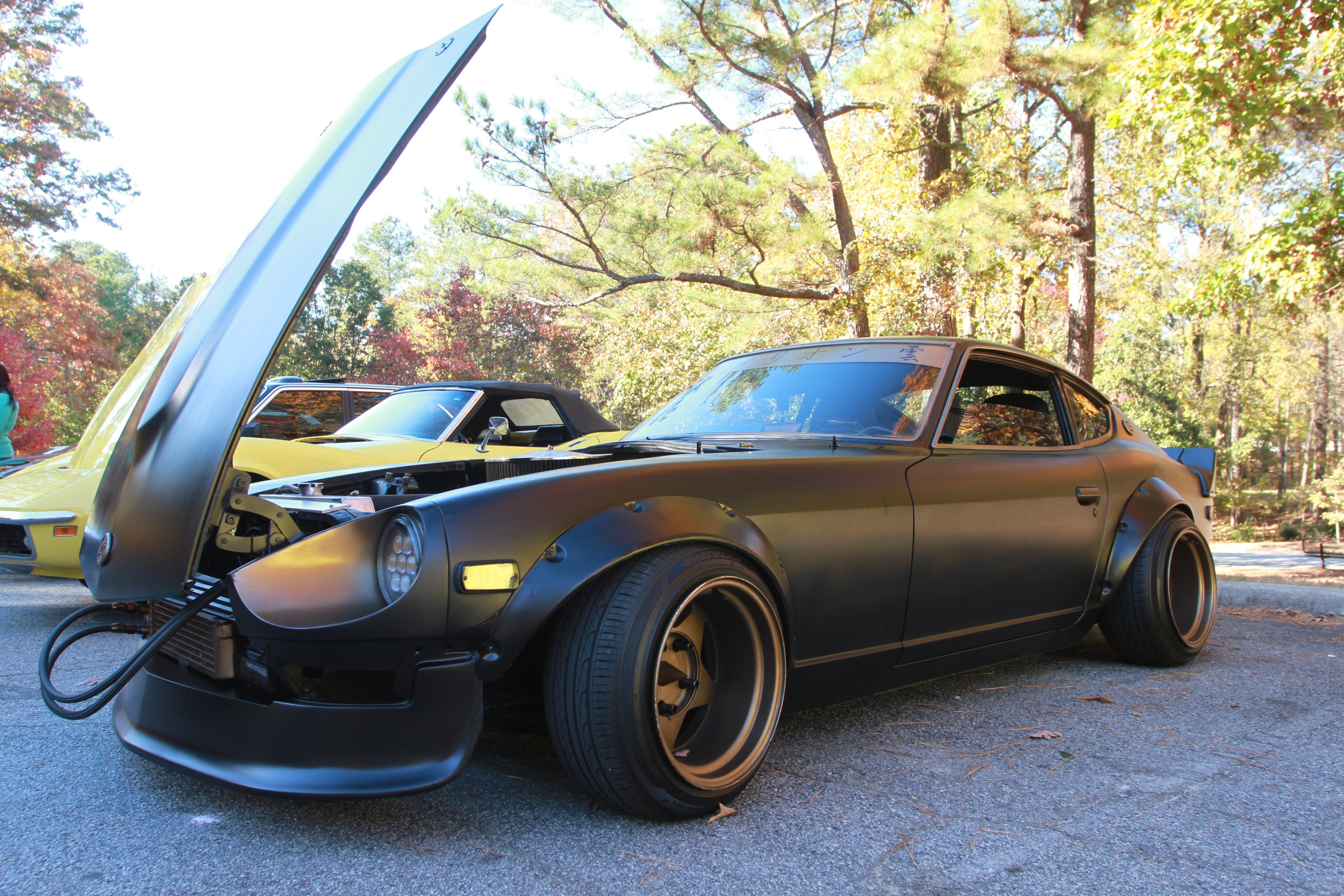 Black Cloud Battalion LouZfer Datsun 240Z Vintage Class Car Meet