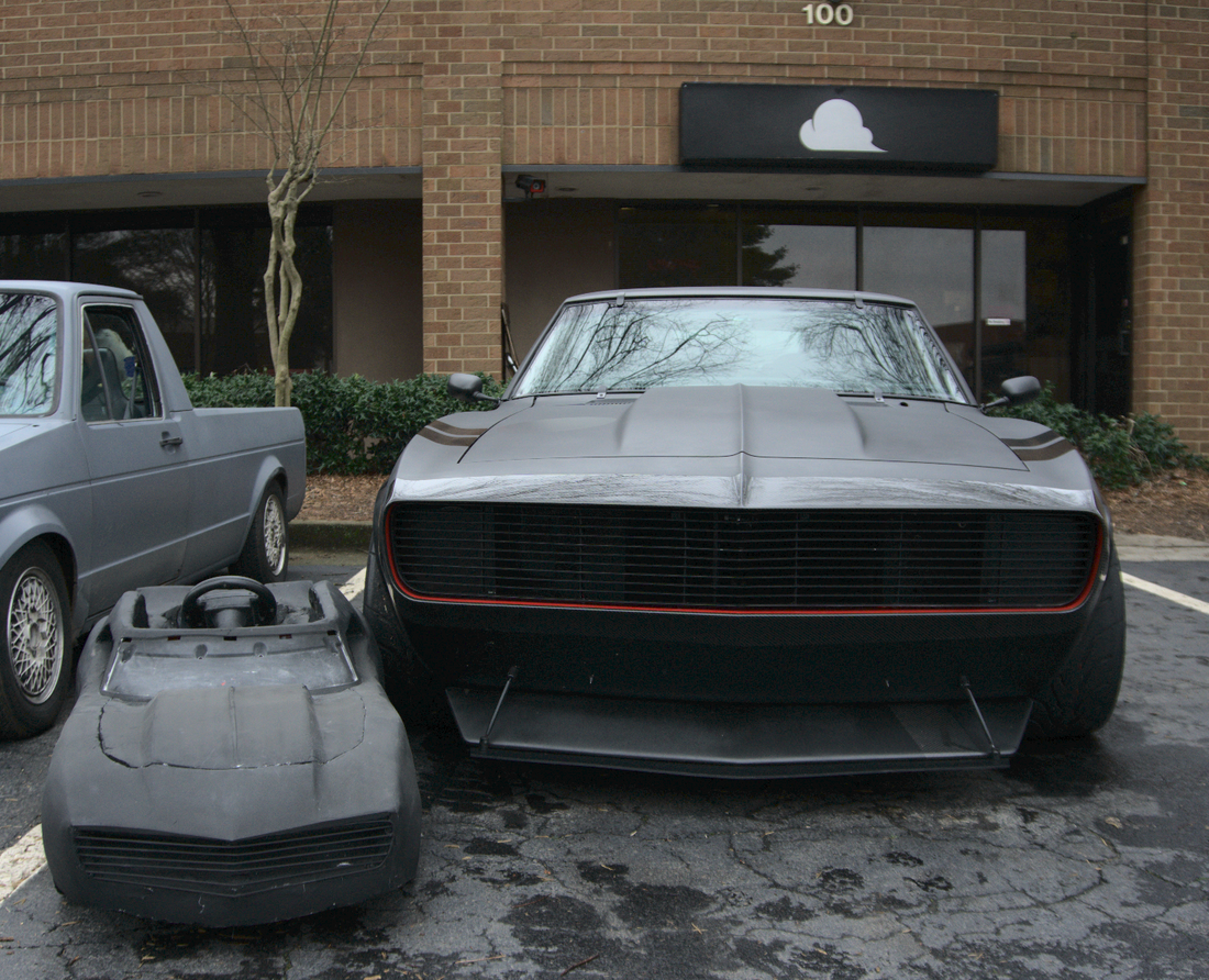 Black Cloud Battalion 1967 Vengeance Chevy Camaro with Custom Chibi Powerwheels Car