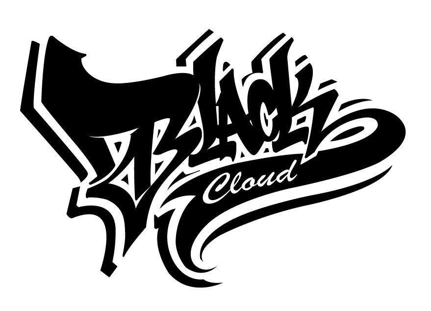 black BC Team graffiti letter Vinyl decal Sticker