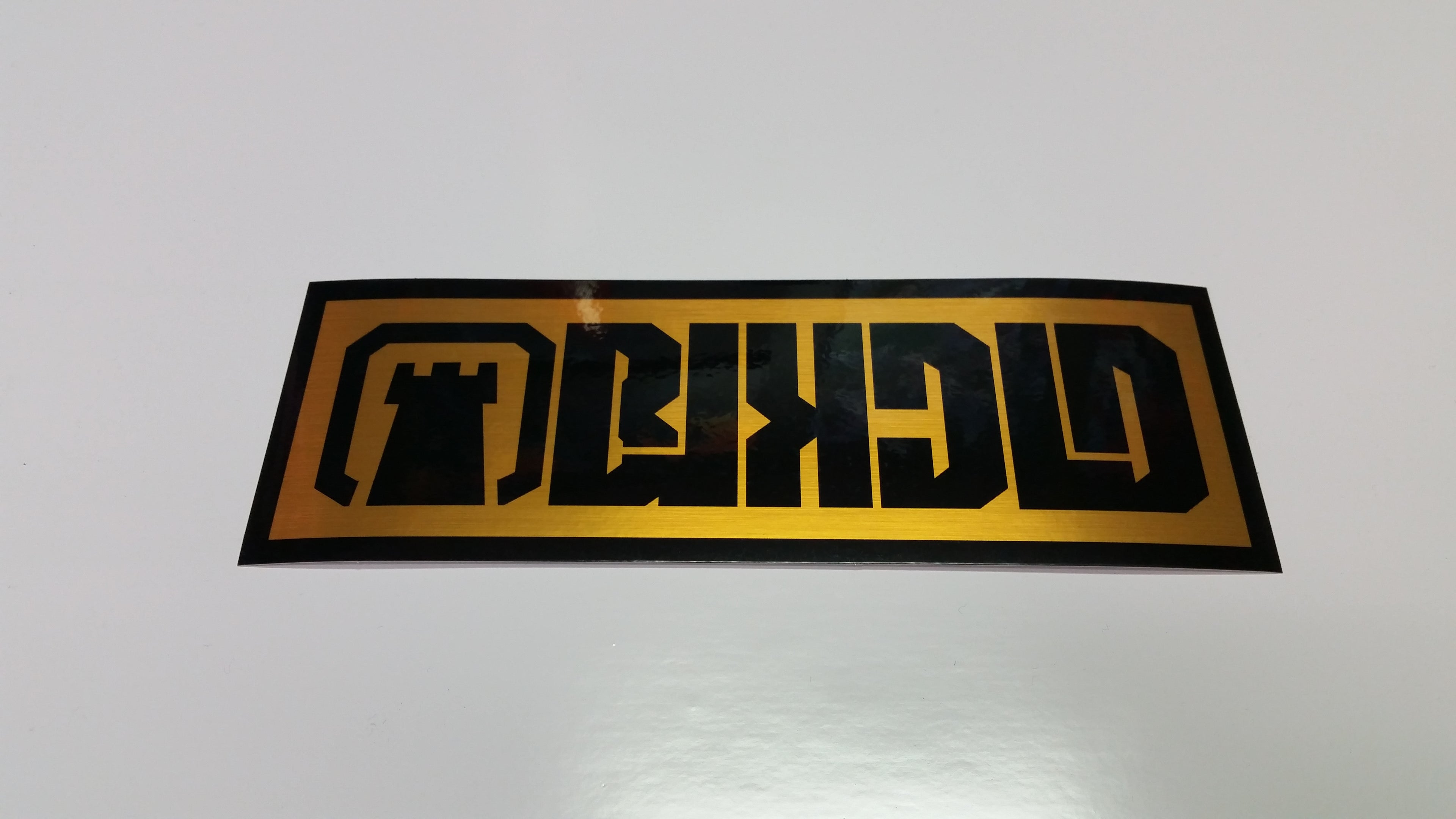BLKCLD Brushed Gold Sticker