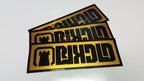 BLKCLD Brushed Gold Sticker