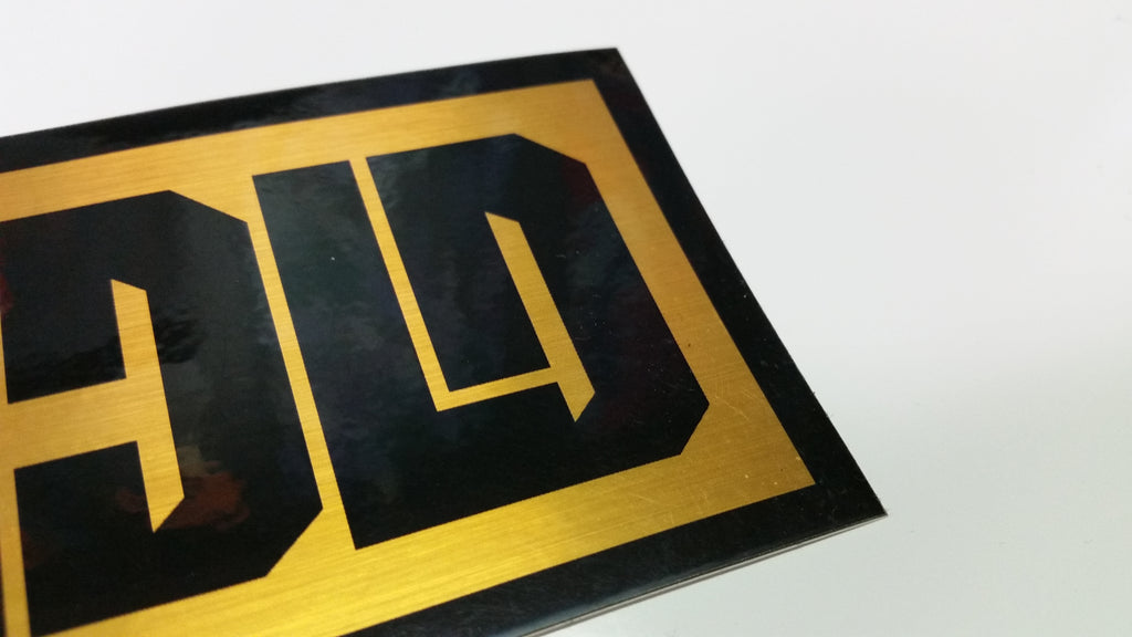 BLKCLD Brushed Gold Sticker