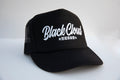 Black Cloud Kaido Club (car club in Japanese) in white vinyl on black adjustable snapback hat.