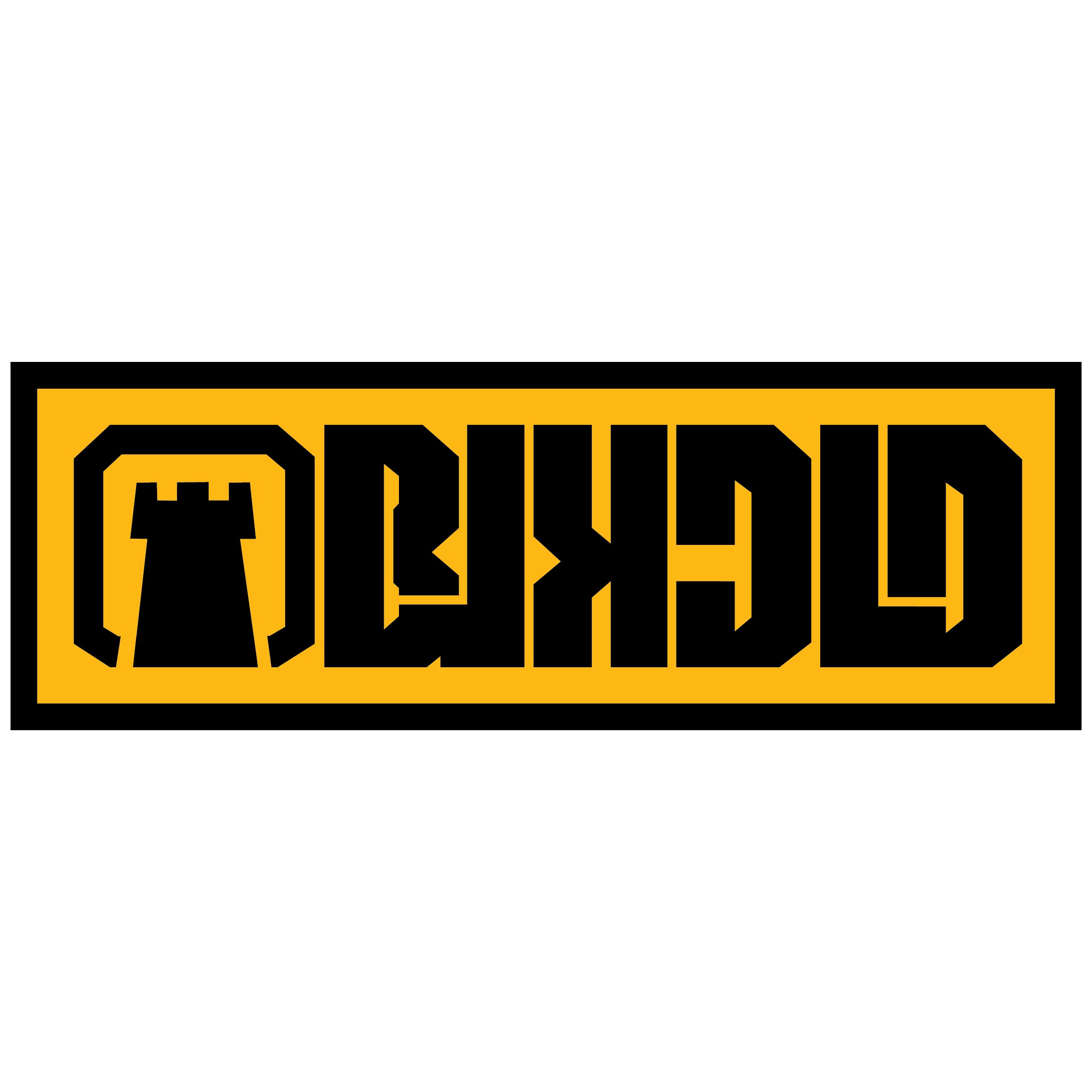 BLKCLD Brushed Gold Sticker