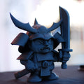 Black Cloud Chibi Kai Oni (samurai) black acrylic figurine.