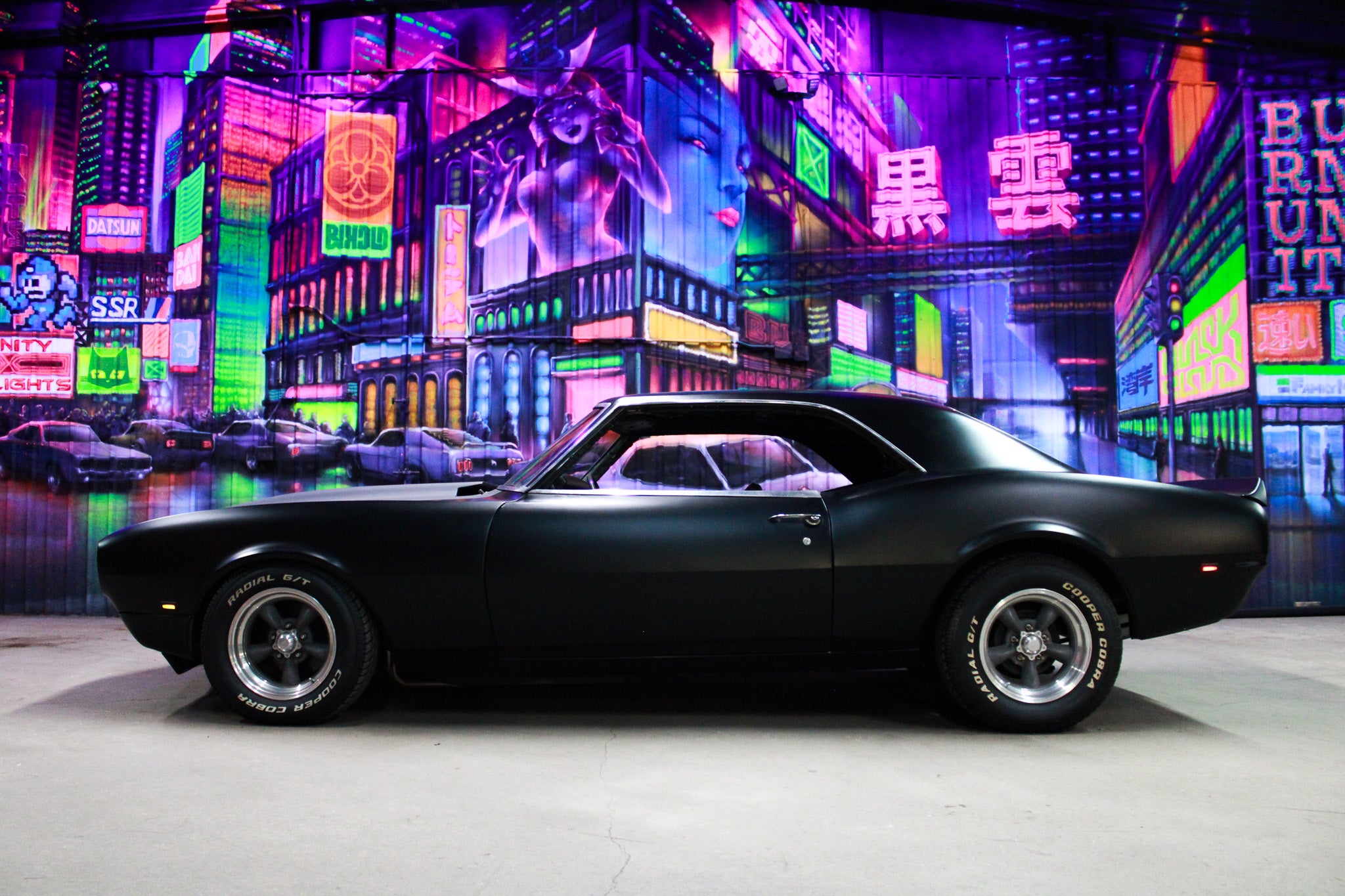 1968 Camaro Vengeance LED Side Markers - black bezel with clear lens
