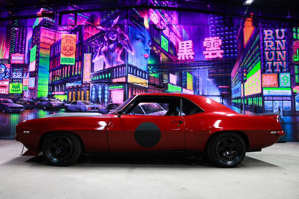 1969 Camaro Vengeance LED Side Markers - silver bezels with smoked lens
