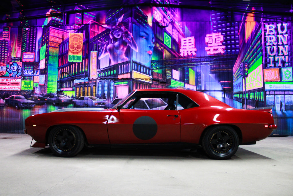 1969 Camaro Vengeance LED Side Markers - black bezels with smoked lens
