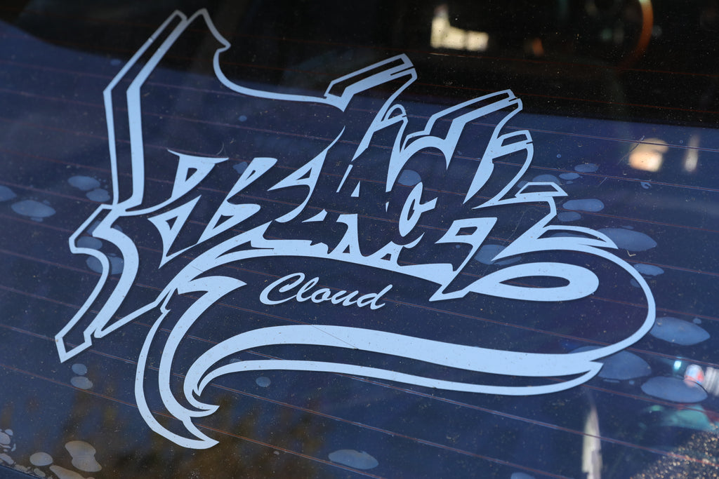 inverse white BC Team graffiti letter Vinyl decal Sticker