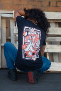 Kyusha's Wager Playing Card Short-Sleeve T-shirt back