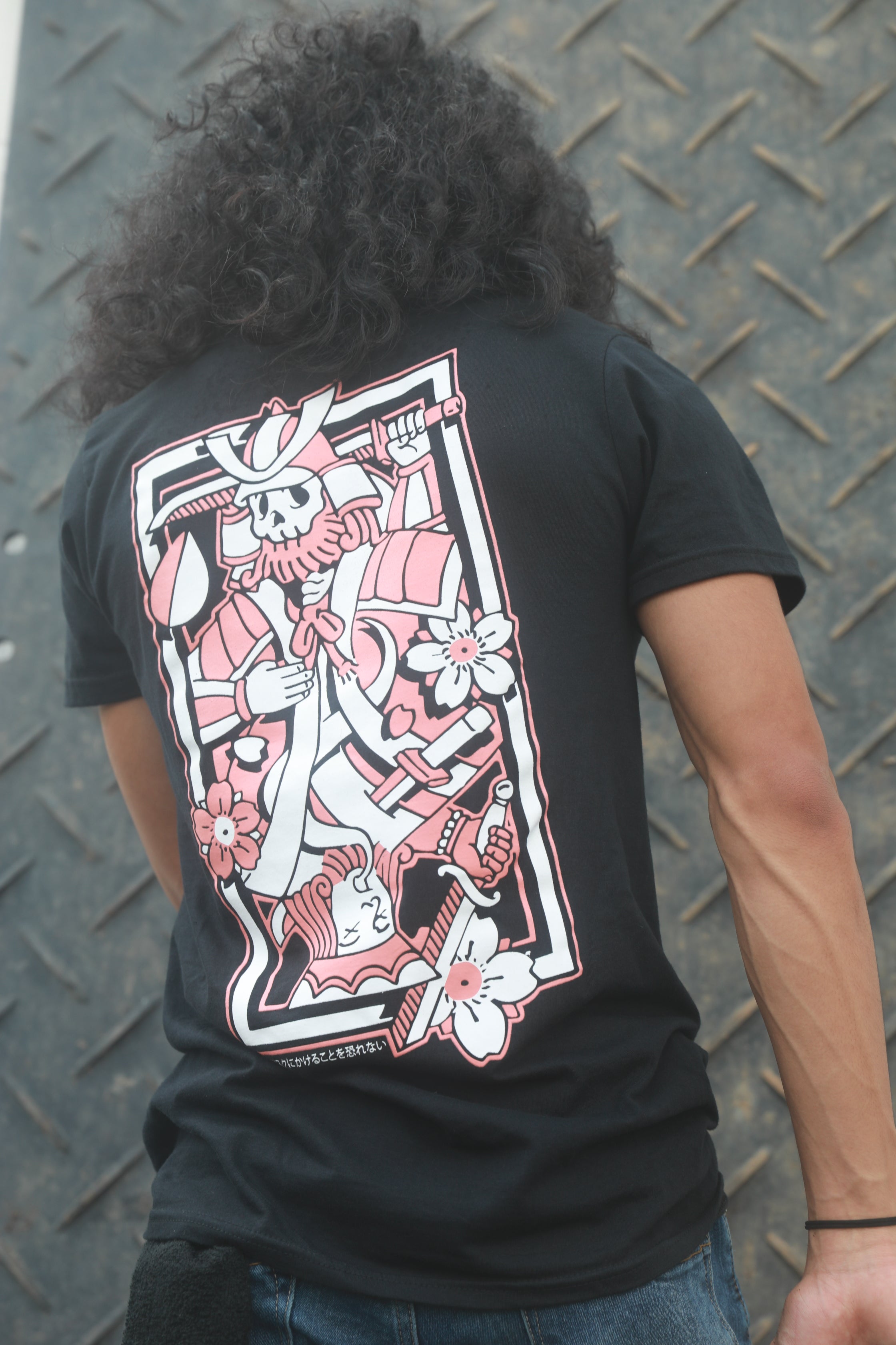 Kyusha's Wager Playing Card Short-Sleeve T-shirt back