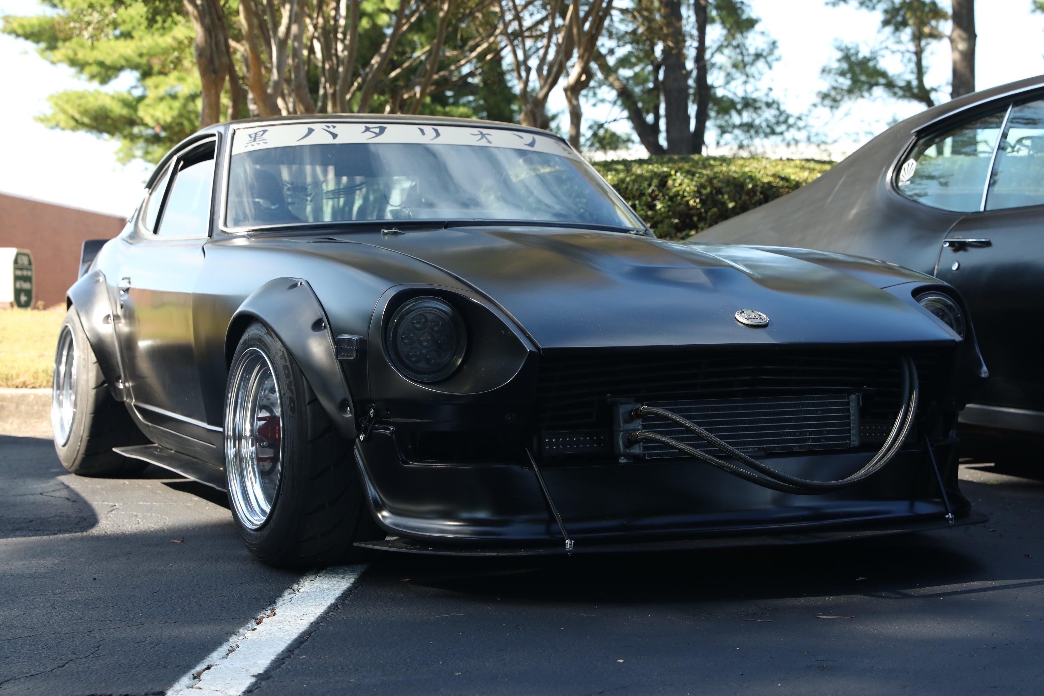 Black Cloud Battalion Datsun S30 Rising Sun Hood Emblem