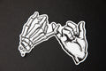 Black and white Yakusoku (Promise) vinyl sticker.