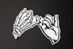 Black and white Yakusoku (Promise) vinyl sticker.