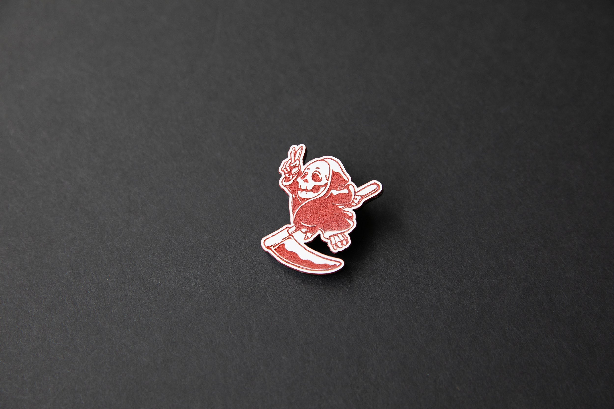chibi reaper red lapel pin