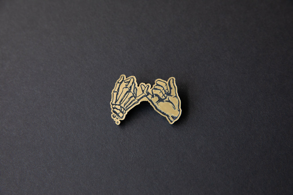Promise Hands Gold Pin