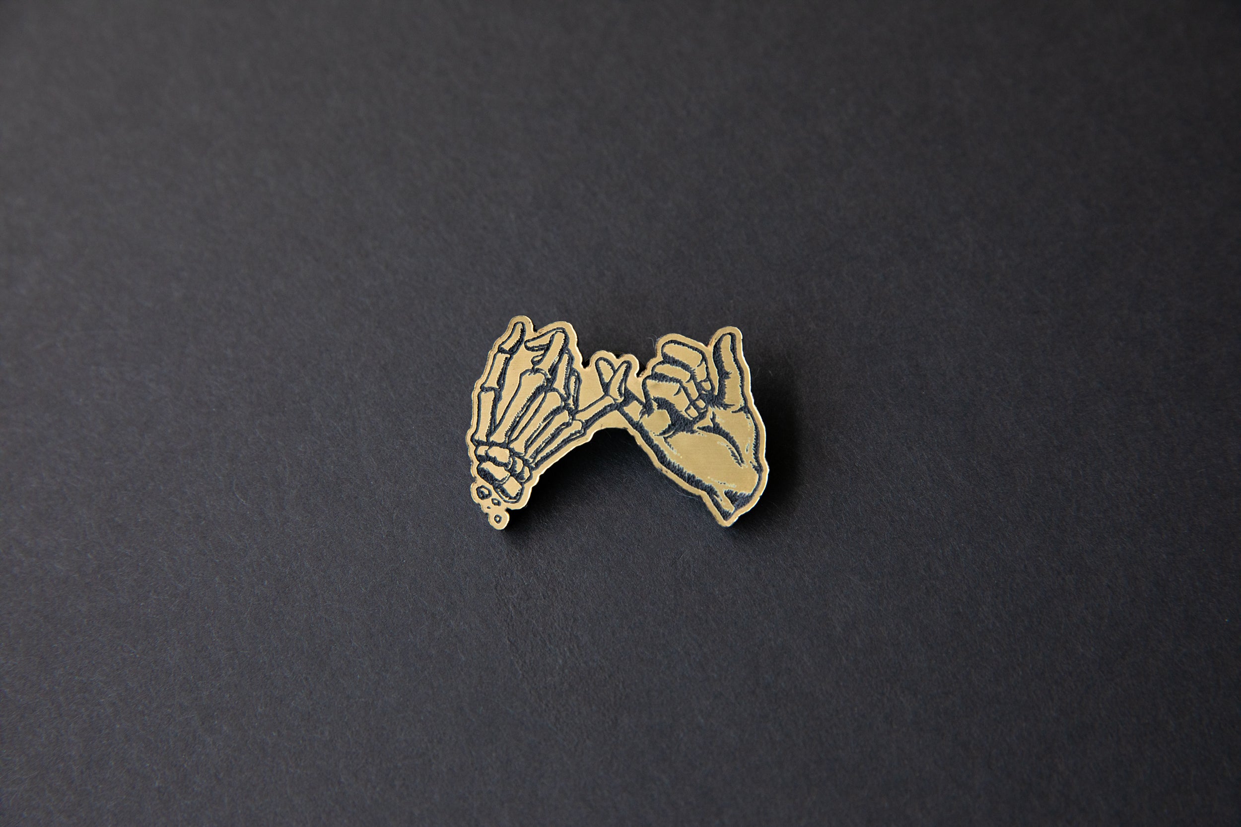 Promise Hands Gold Pin