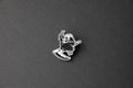 chibi reaper silver lapel pin