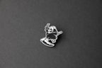chibi reaper silver lapel pin