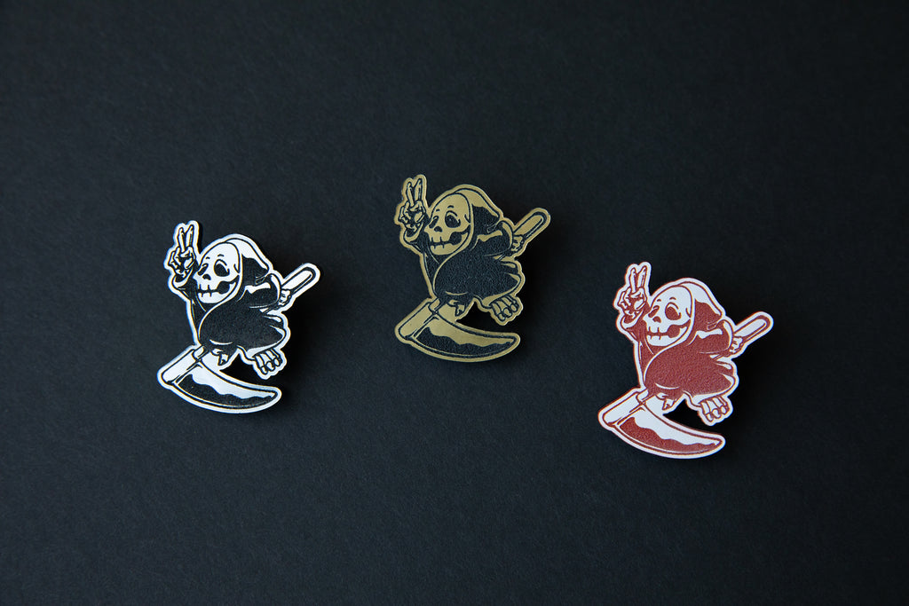 chibi reaper lapel pin