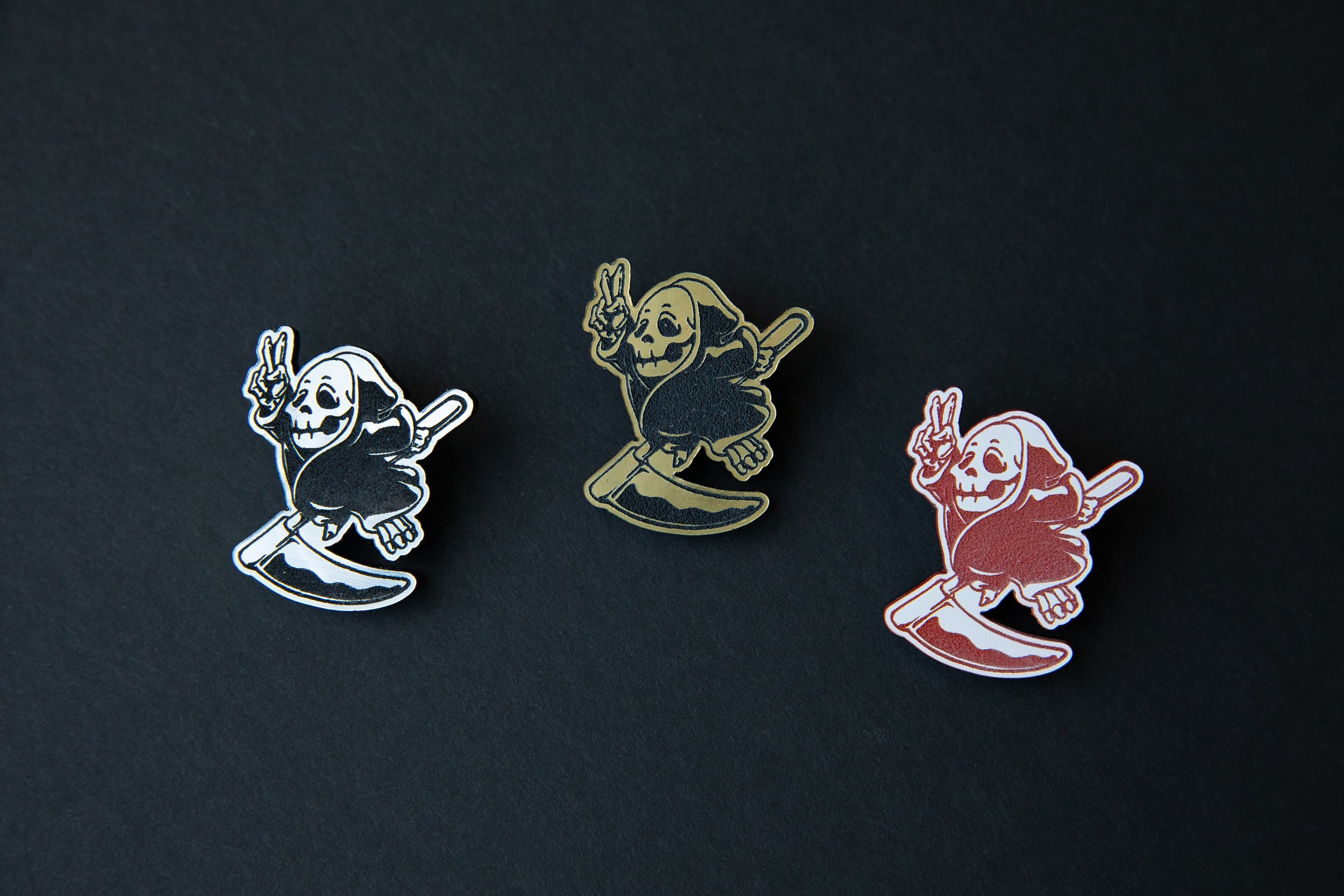 chibi reaper lapel pin