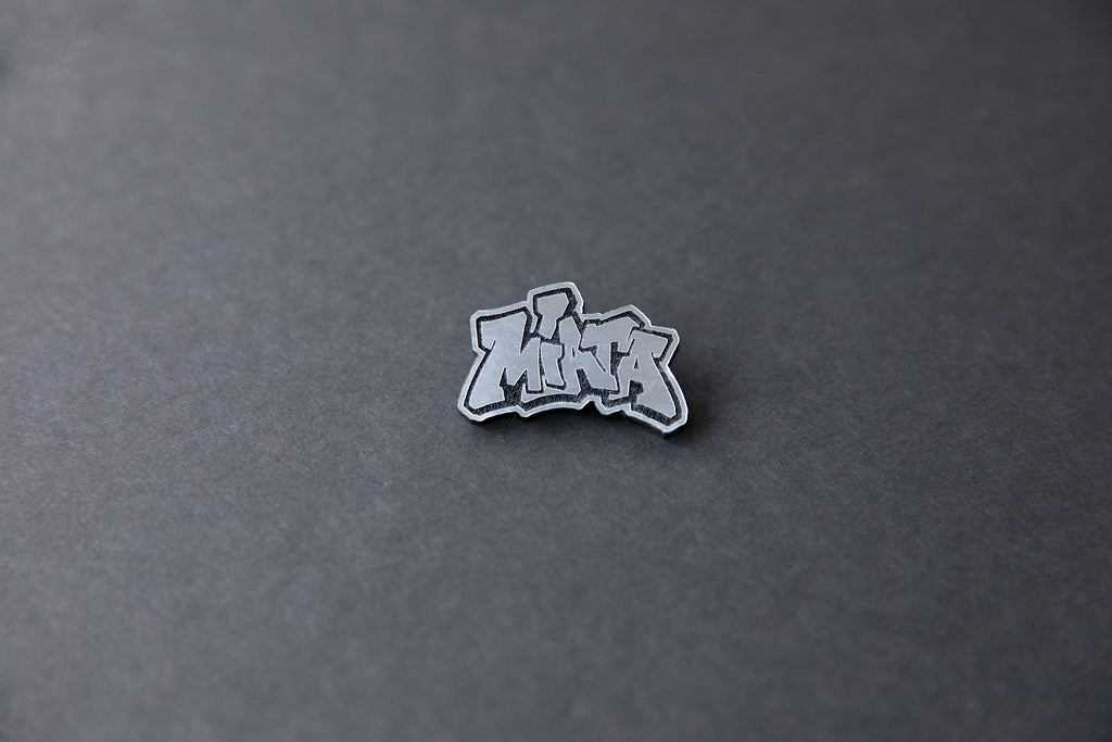 silver Miata acrylic lapel pin