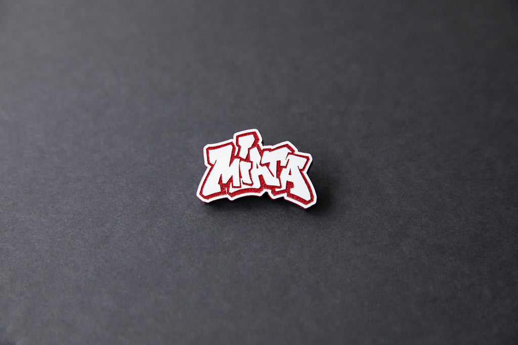 red Miata acrylic lapel pin