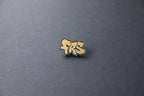 gold FRS acrylic lapel pin