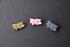 gold, red or silver FRS acrylic lapel pins