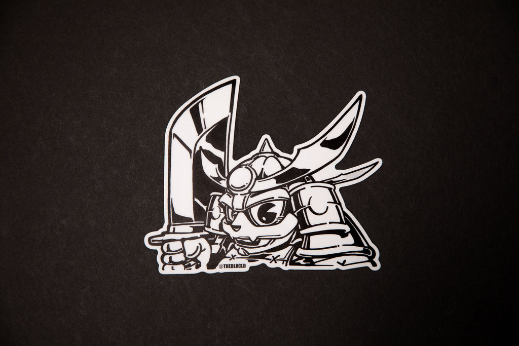 Chibi Kai Oni (samurai) peeper sticker