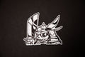 Chibi Kai Oni (samurai) peeper sticker