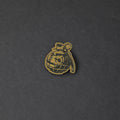 Daruma Bomb Gold Lapel Pin