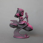 Black Cloud Chibi Miss Chief Drift Missile black and pink acrylic figurine.