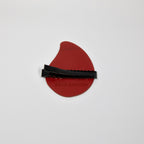 red and white laser-engraved acrylic Black Cloud sad anime symbol hair back
