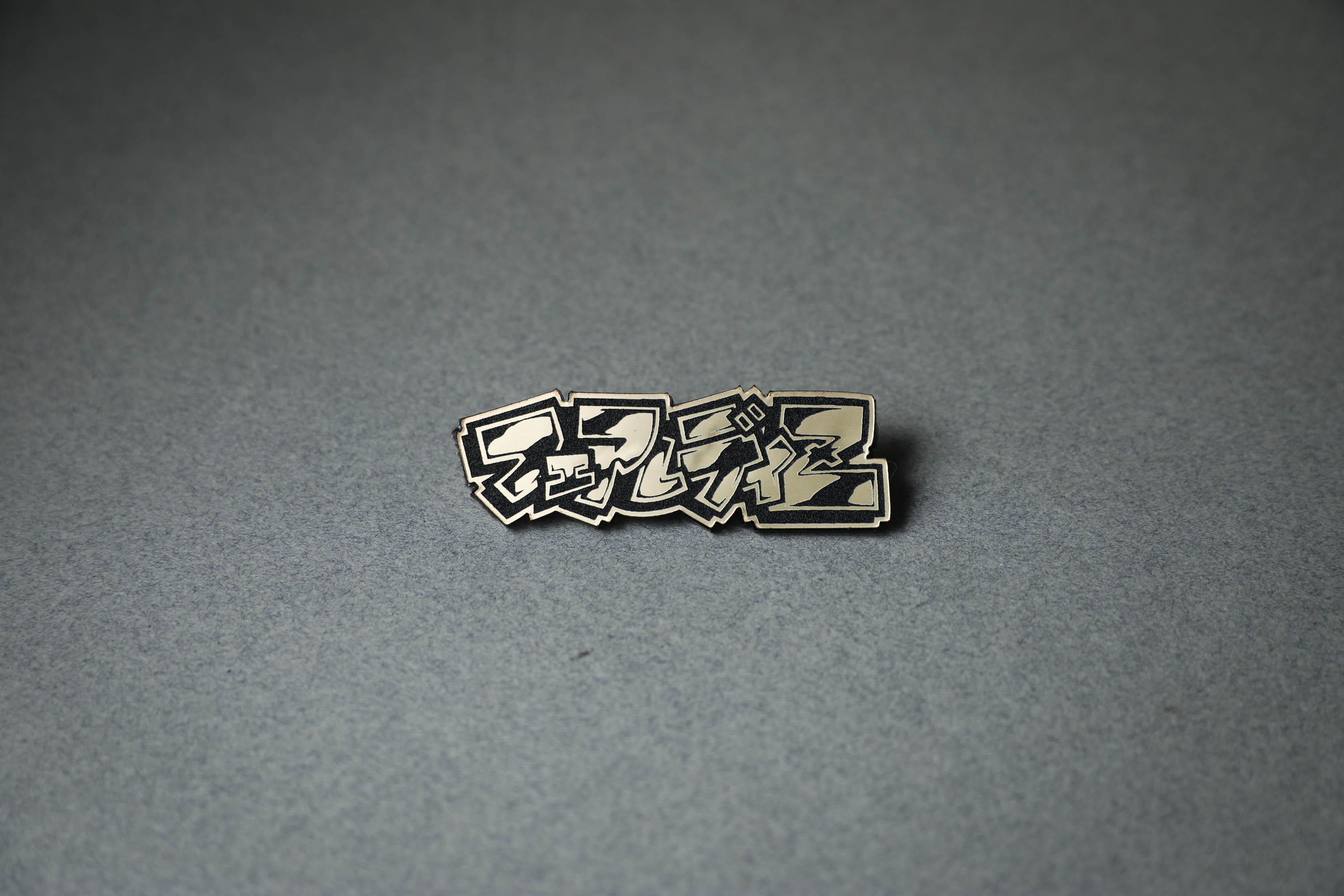 gold Fairlady Z Japanese Katakana acrylic pin