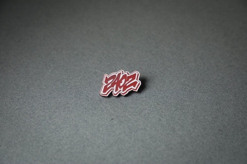 240Z letter red acrylic lapel pin.