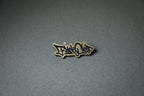 Black Cloud graffiti tag gold acrylic lapel pin