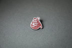 Daruma Bomb Red Lapel Pin
