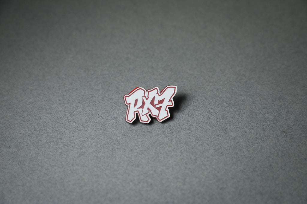 red RX7 acrylic lapel pin