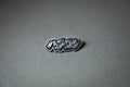 silver AE86 Japanese Katakana acrylic lapel pin