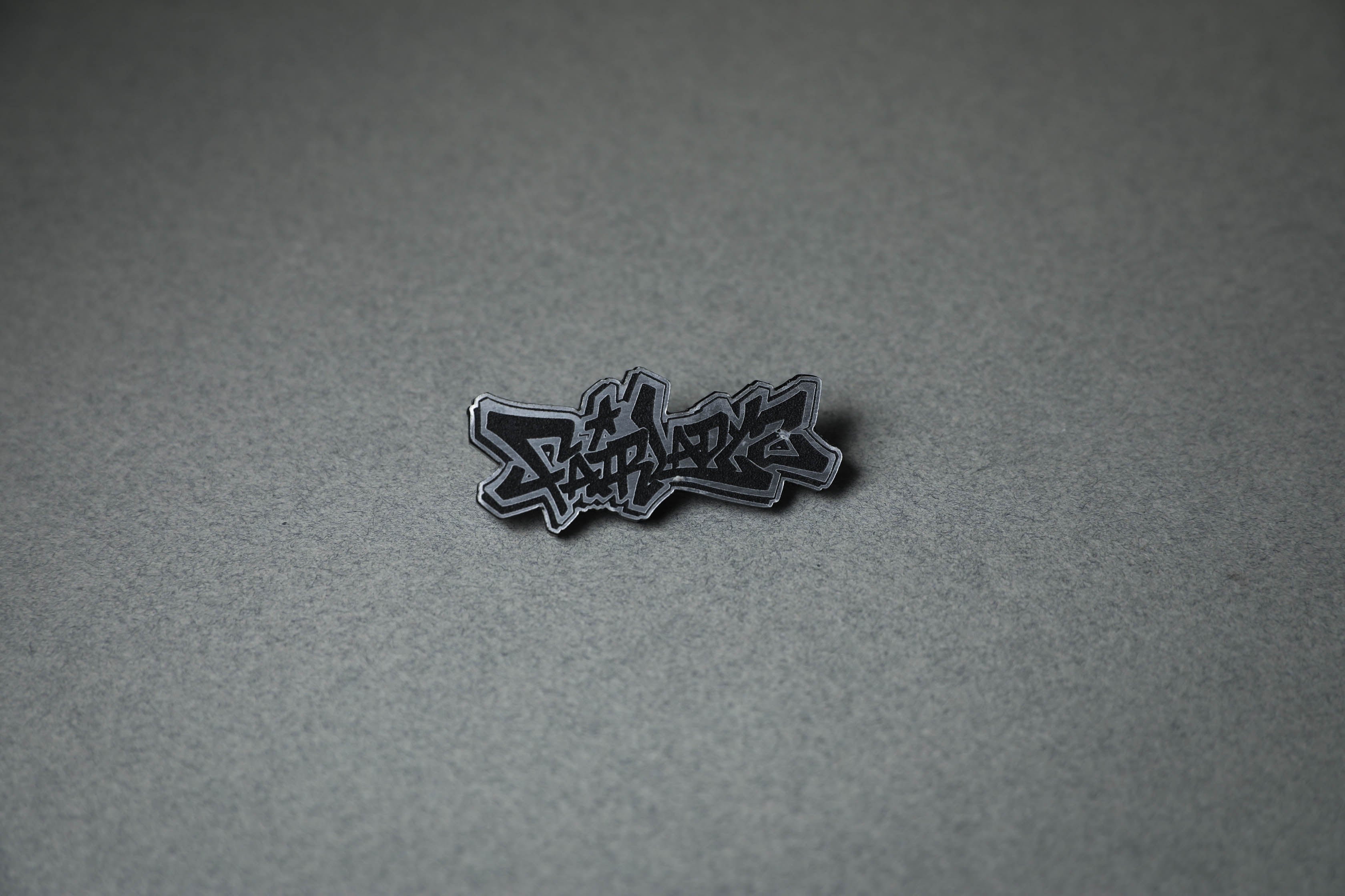 Fairlady Z silver acrylic lapel pin
