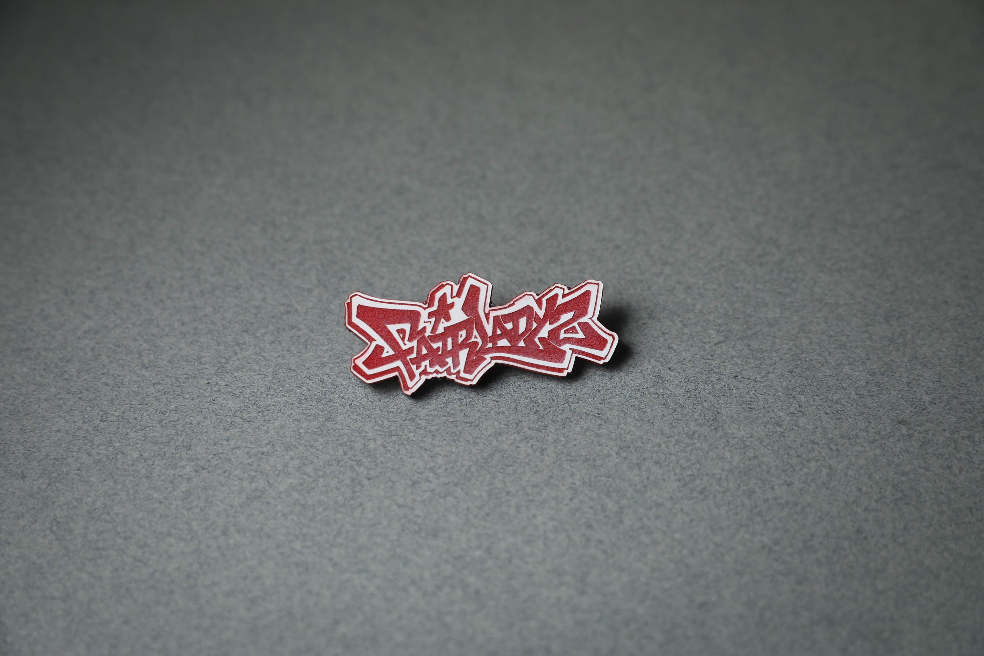 Fairlady Z red acrylic lapel pin