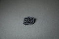 silver 510 acrylic lapel pin