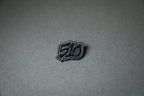 silver 510 acrylic lapel pin