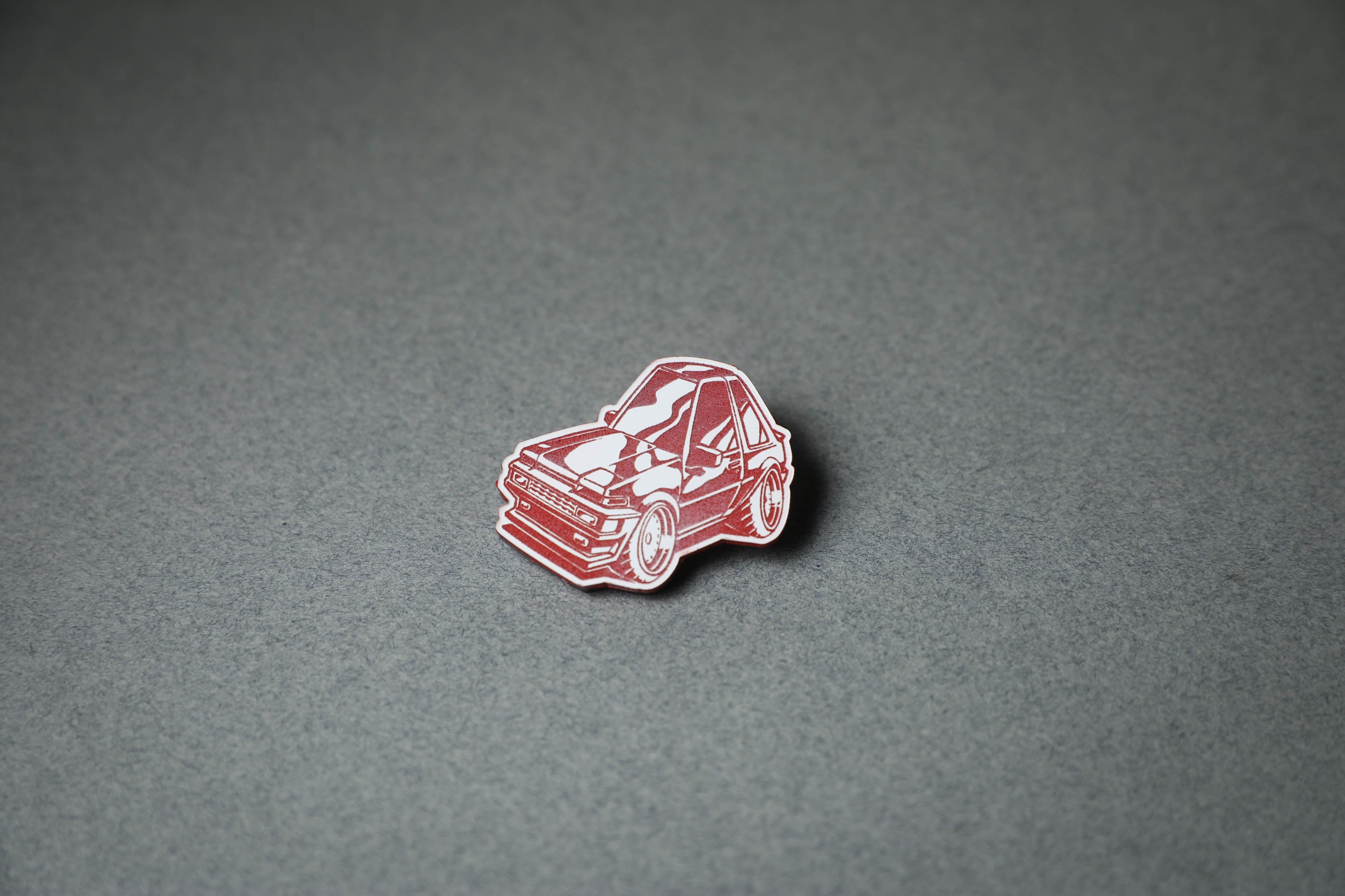 Chibi AE86 red Pin