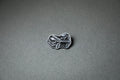chibi 240Z car silver acrylic lapel pin