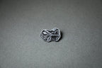chibi 240Z car silver acrylic lapel pin