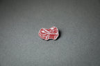 chibi 240Z car red acrylic lapel pin